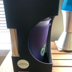 Starbucks Purple Tumbler with Straws